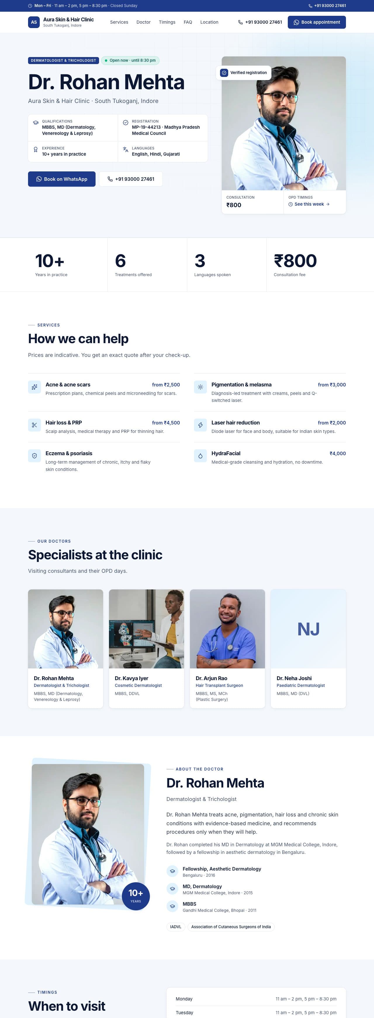 Clinical Pro template preview